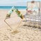 6.6ft Metal Rack Wedding Balloon Arch Set Gold Square Backdrop Stand Frame Rack